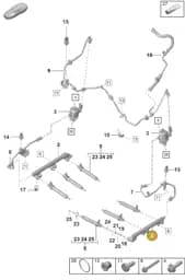0PB128371B Porsche Fuel Collection Pipe