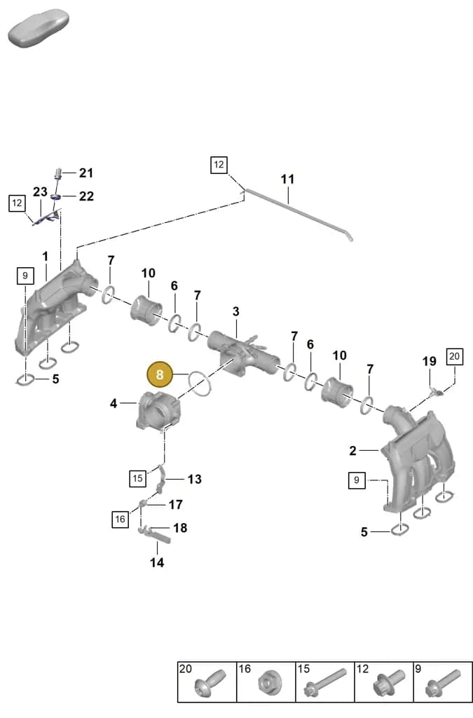 0PB129646B — Porsche 911 (2024-2025) diagram p63107100, position 8