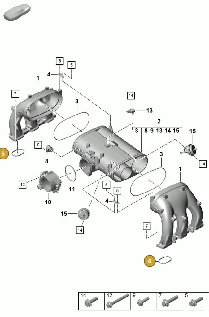 0PB129646 — Porsche Boxster Spyder (2019-2020) diagram p55107100, position 6
