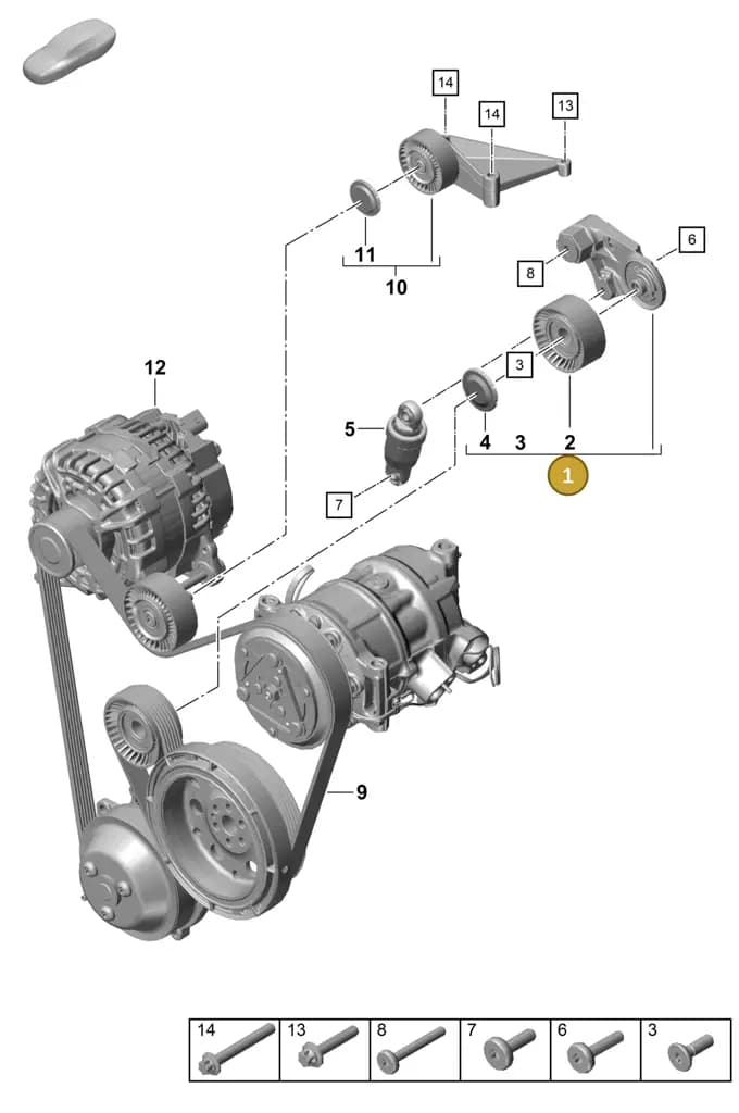 0PB145201 — Porsche Boxster Spyder (2019-2020) diagram p55102200, position 1