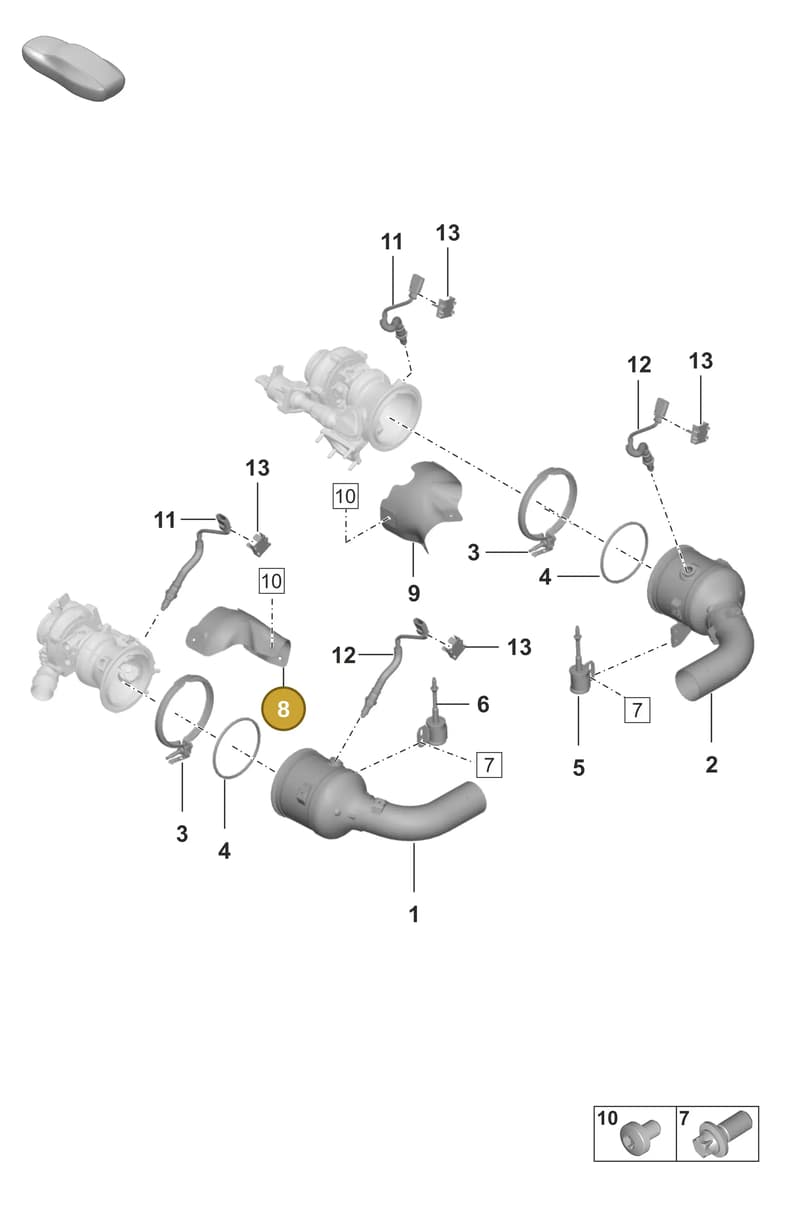 0PB145325B — Porsche 911 (2018-2024) diagram p53202250, position 8