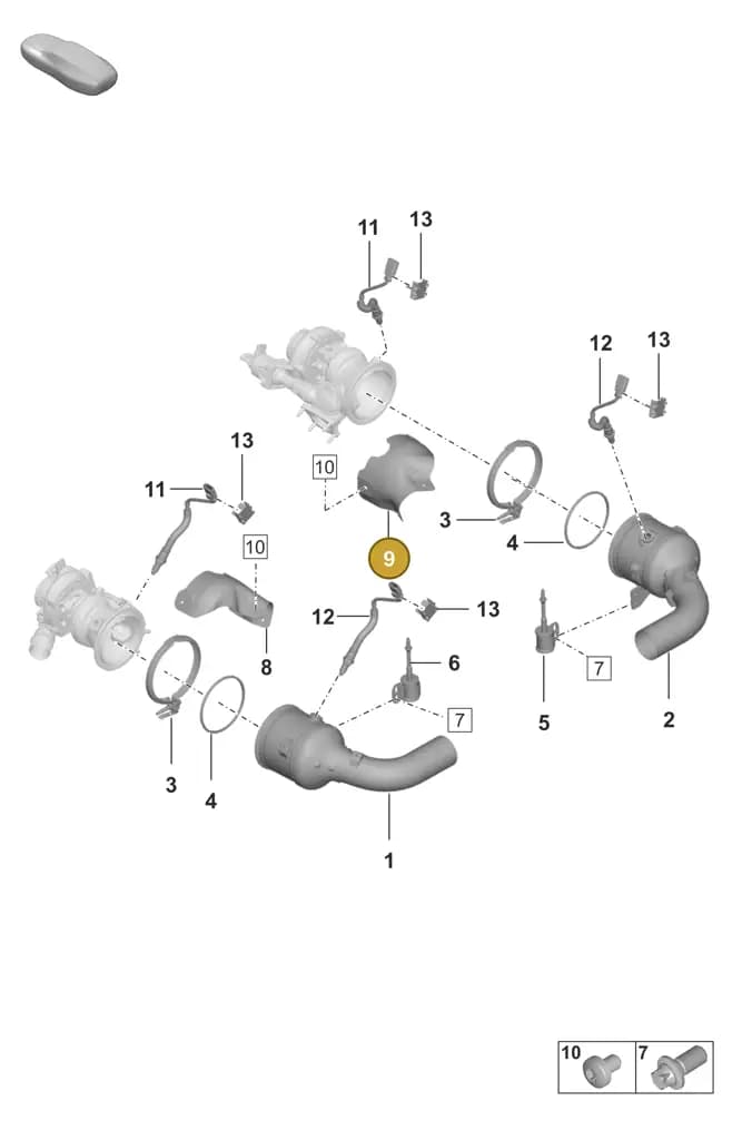 0PB145326B — Porsche 911 (2018-2024) diagram p53202250, position 9