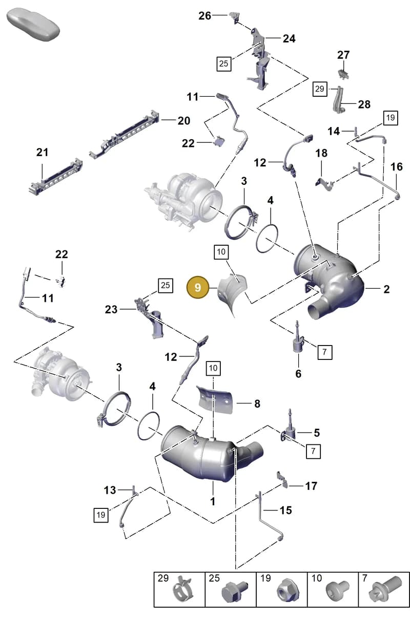0PB145326E — Porsche 911 (2020-2022) diagram p57202200, position 9