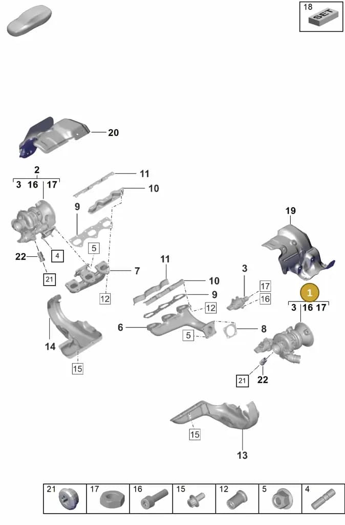 0PB145701S — Porsche 911 (2018-2024) diagram p53202000, position 1
