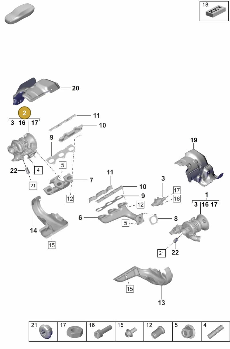 0PB145702R — Porsche 911 (2024-2025) diagram p53202000, position 2
