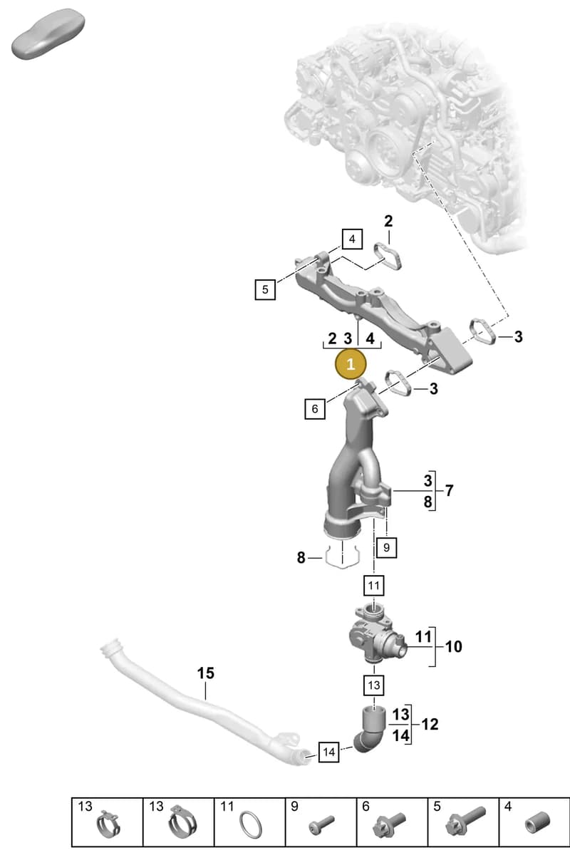0PB199351A — Porsche Boxster Spyder (2019-2020) diagram p55105050, position 1