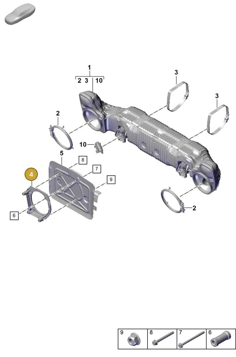 0PB199707 — Porsche 911 (2021-2022) diagram p59202300, position 4