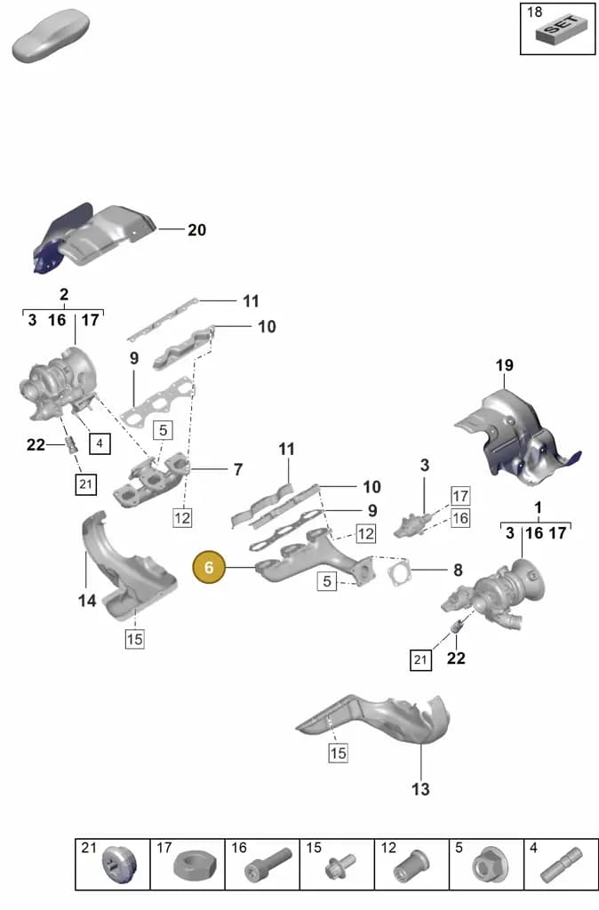 0PB251215A — Porsche 911 (2024-2025) diagram p53202000, position 6