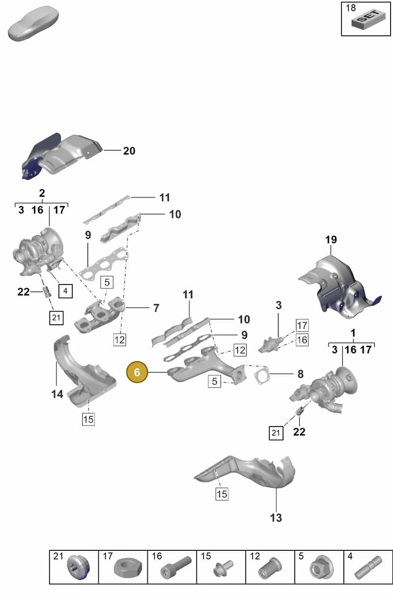 0PB251215A — Porsche 911 (2024-2025) diagram p53202000, position 6