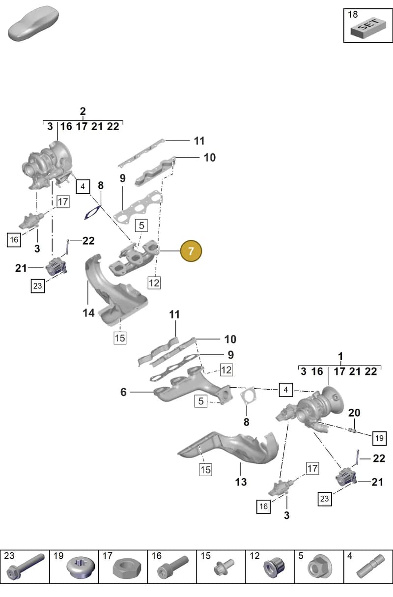 0PB251216A — Porsche 911 (2020-2022) diagram p57202000, position 7