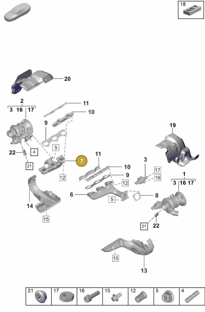 0PB251216A — Porsche 911 (2024-2025) diagram p53202000, position 7
