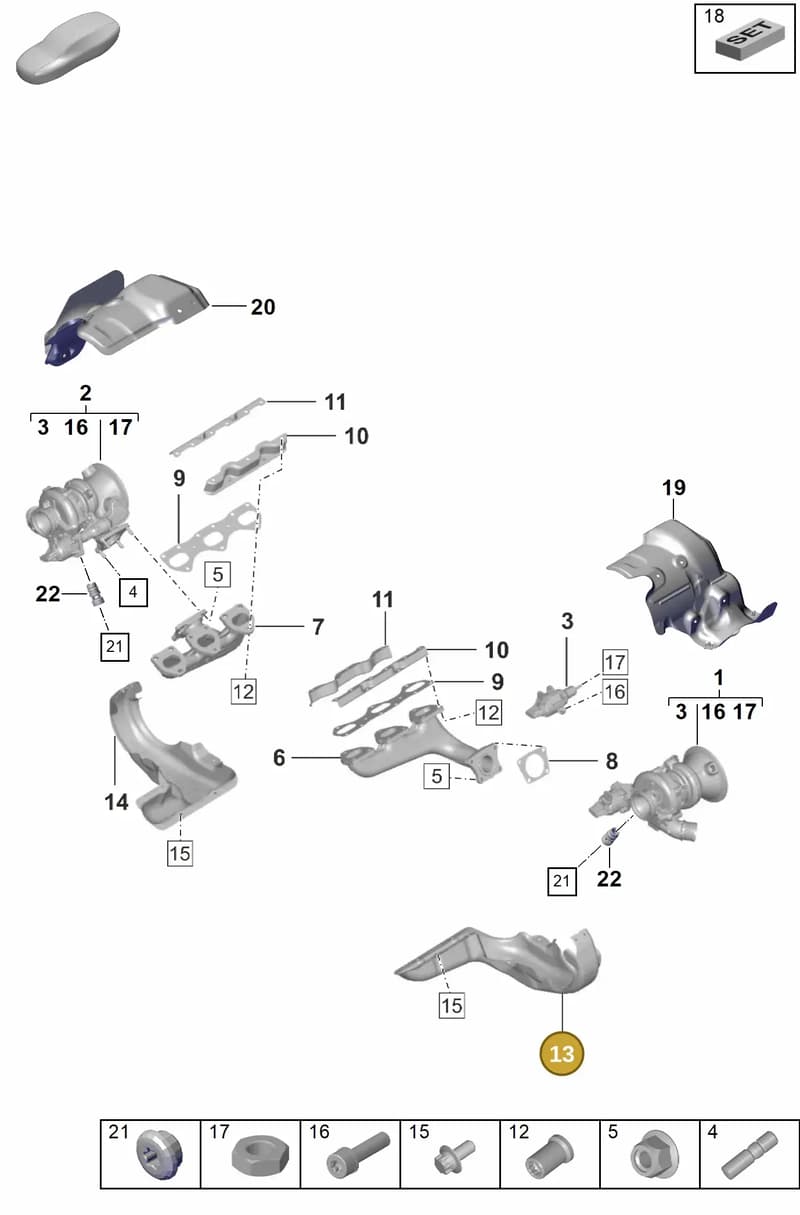 0PB251258 — Porsche 911 (2024-2025) diagram p53202000, position 13