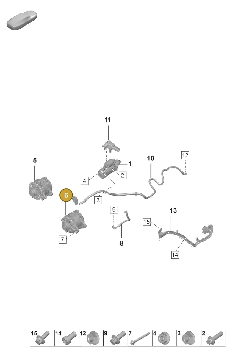 0PB903021 — Porsche 911 (2018-2024) diagram p53902050, position 6