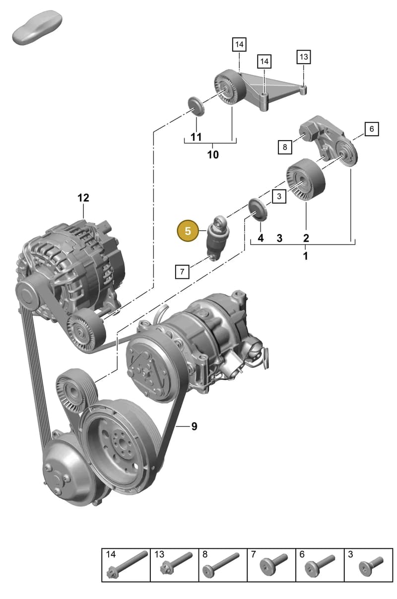 0PB903317 — Porsche Boxster Spyder (2019-2020) diagram p55102200, position 5