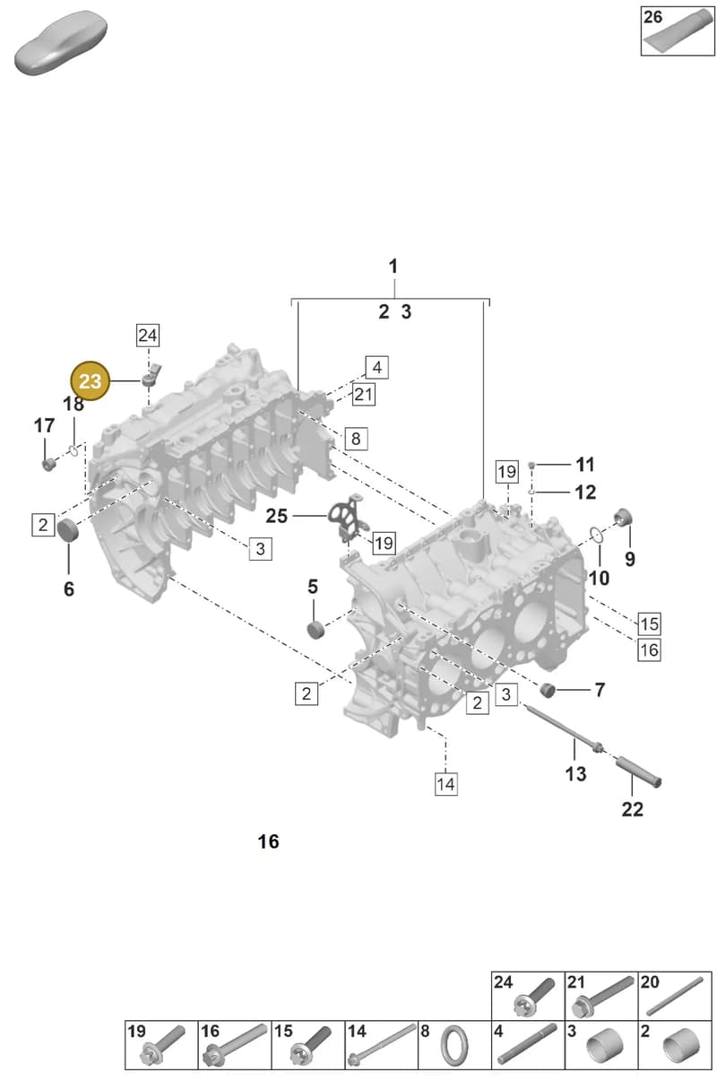 0PB905377C — Porsche 911 (2024-2025) diagram p53000002, position 23