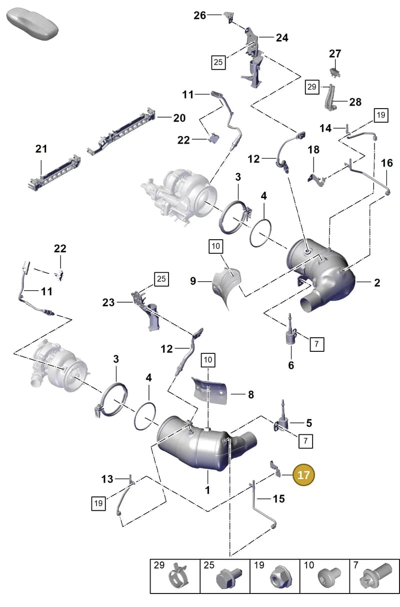 0PB906217B — Porsche 911 (2020-2022) diagram p57202200, position 17