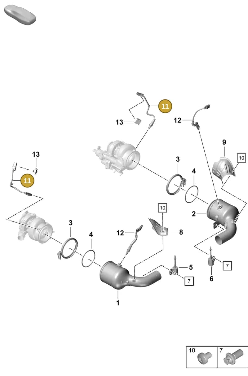 0PB906262M — Porsche 911 (2020-2022) diagram p57202250, position 11