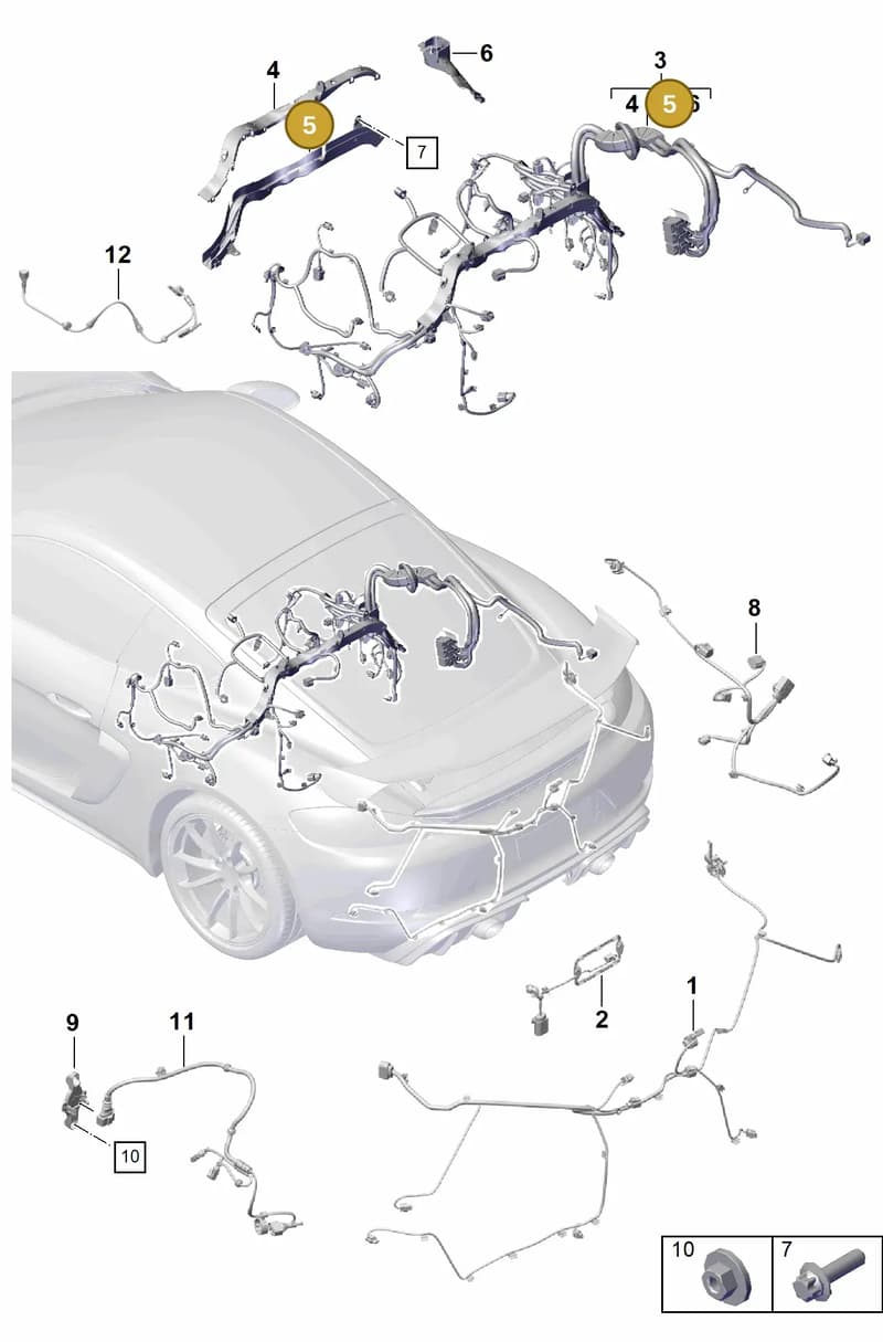 0PB971341G — Porsche Boxster Spyder (2019-2020) diagram p55902200, position 5