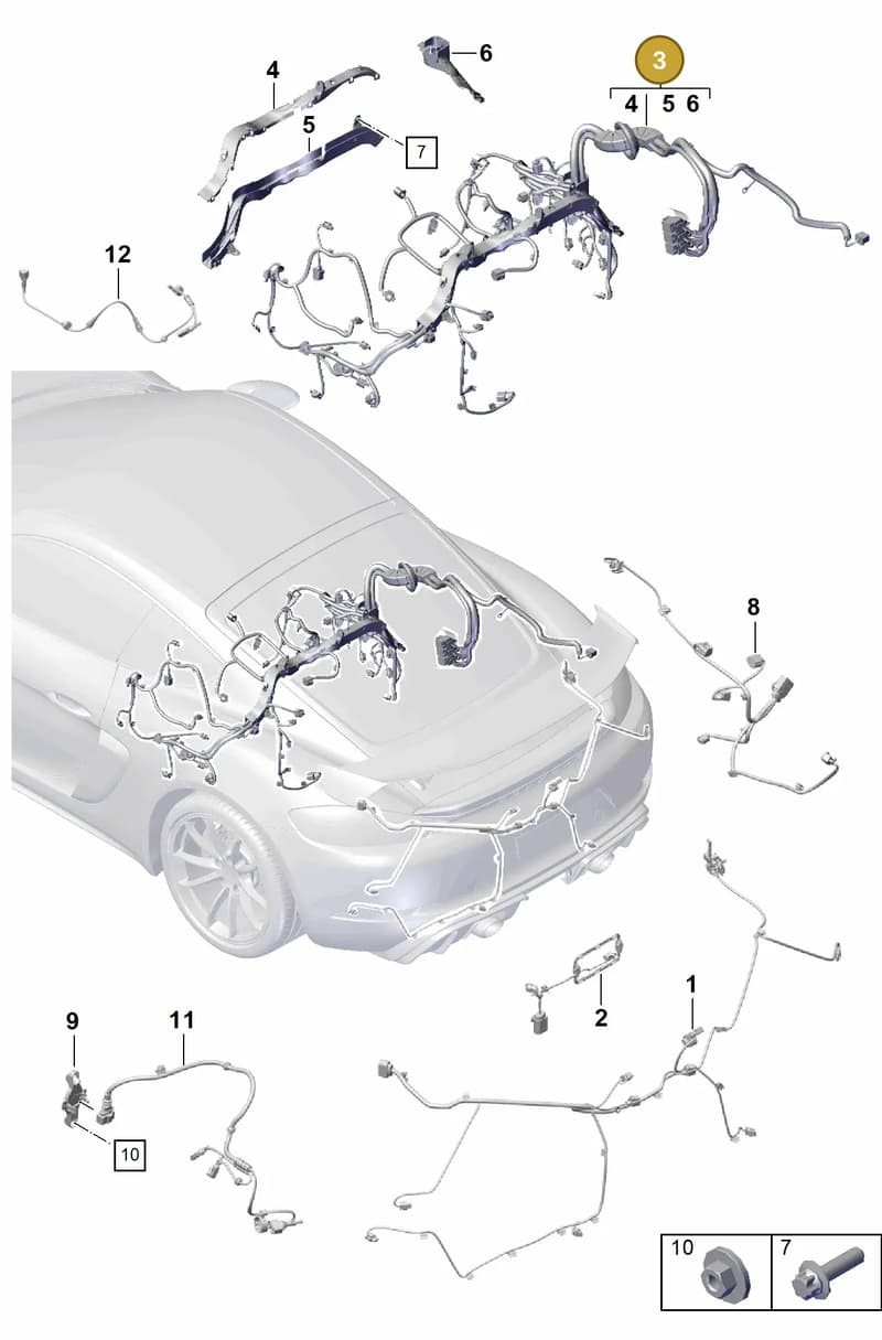 0PB971595AD — Porsche Boxster Spyder (2019-2020) diagram p55902200, position 3