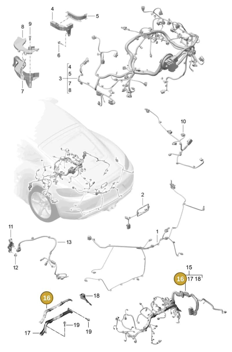 0PB971839C — Porsche Cayman (2016-2019) diagram p50902020, position 16