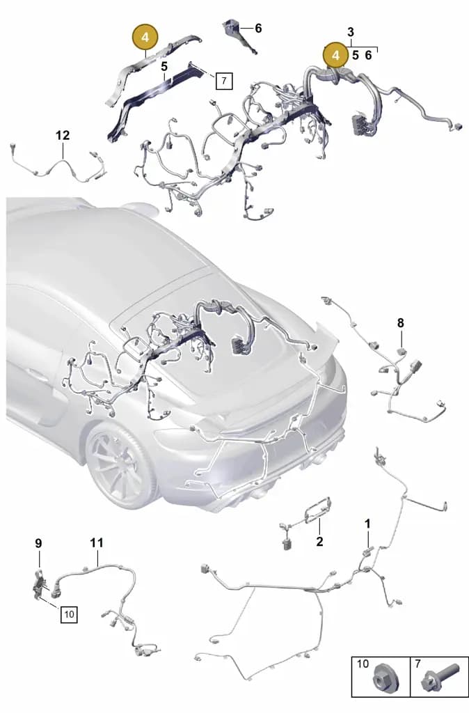 0PB971839C — Porsche Boxster Spyder (2019-2020) diagram p55902200, position 4