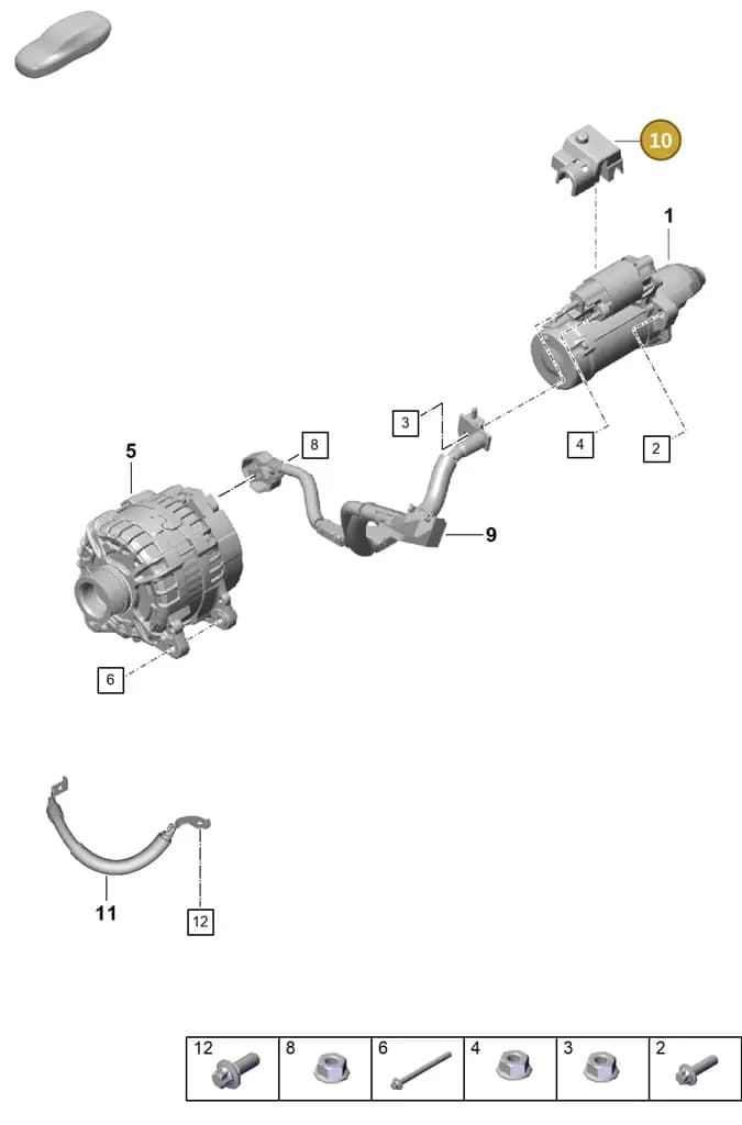 0PB971883A — Porsche Boxster Spyder (2019-2020) diagram p55902050, position 10