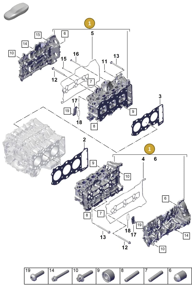 0PD103063F — Porsche 911 (2024-2025) diagram p63103050, position 1
