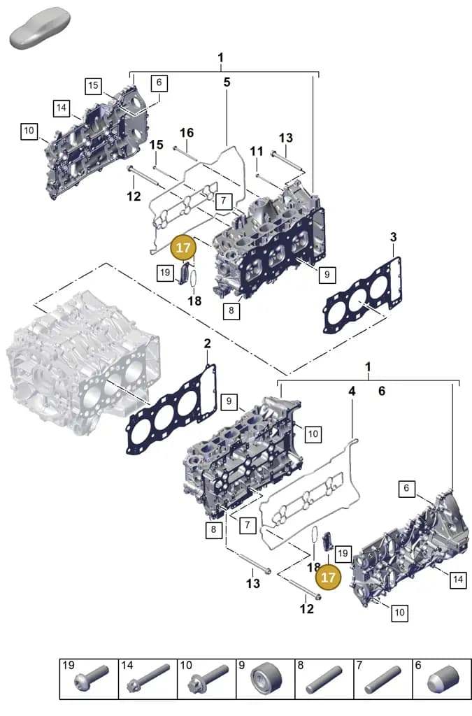 0PD103111B — Porsche 911 (2024-2025) diagram p63103050, position 17