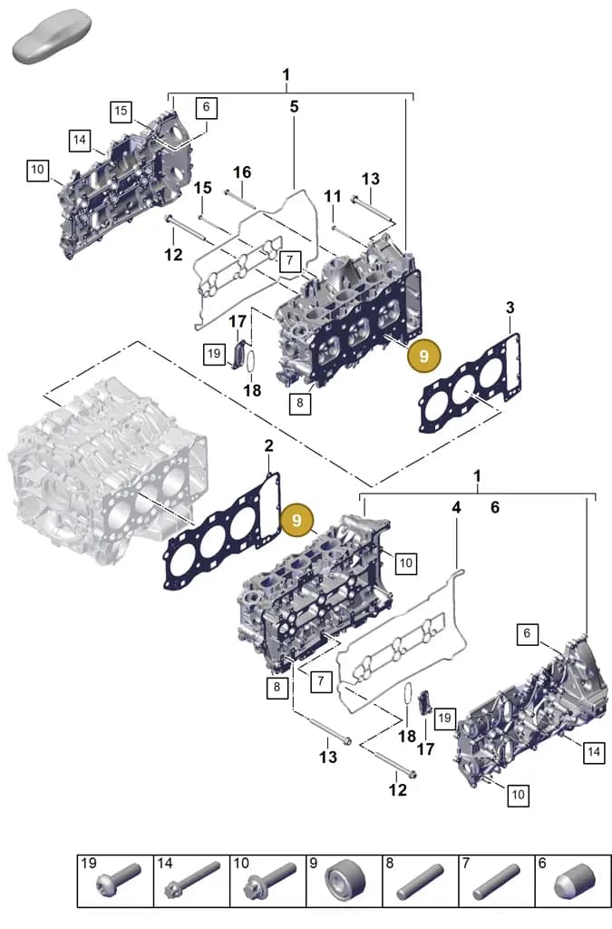 0PD103141 — Porsche 911 (2024-2025) diagram p63103050, position 9