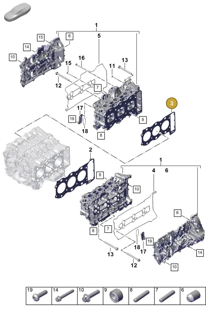 0PD103149A — Porsche 911 (2024-2025) diagram p63103050, position 3