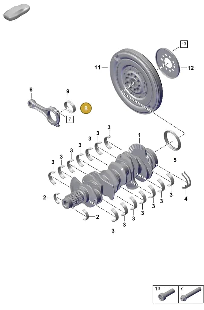 0PD105701E — Porsche 911 (2024-2025) diagram p63102050, position 8
