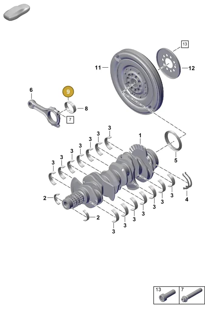 0PD105702E — Porsche 911 (2024-2025) diagram p63102050, position 9