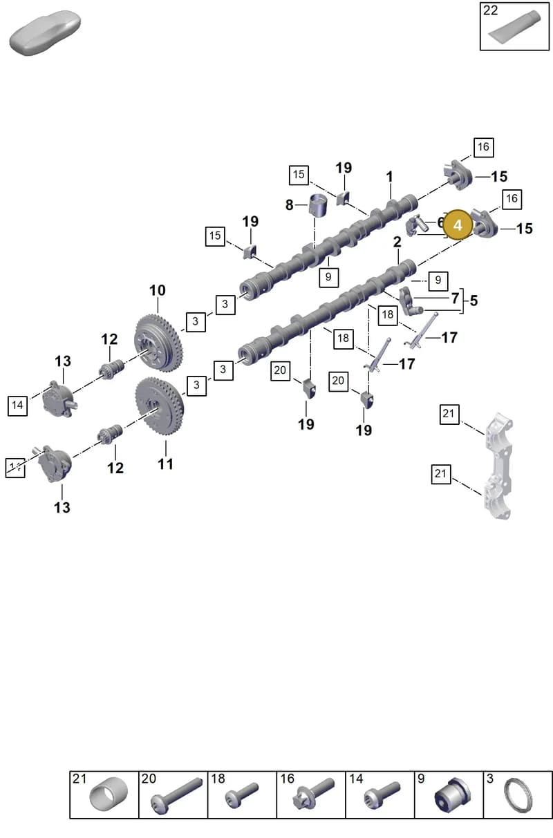 0PD109411 — Porsche 911 (2024-2025) diagram p63103150, position 4