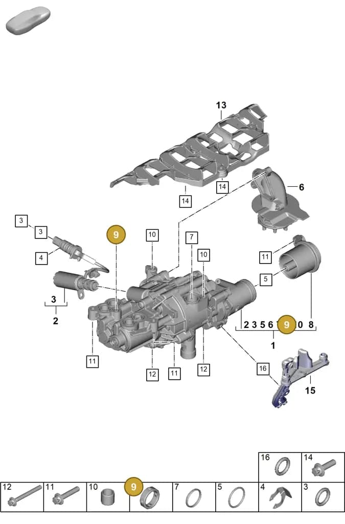 0PD115189 — Porsche 911 (2024-2025) diagram p63104010, position 9