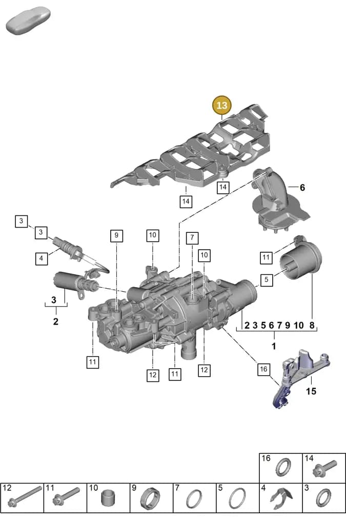 0PD115289A — Porsche 911 (2024-2025) diagram p63104010, position 13