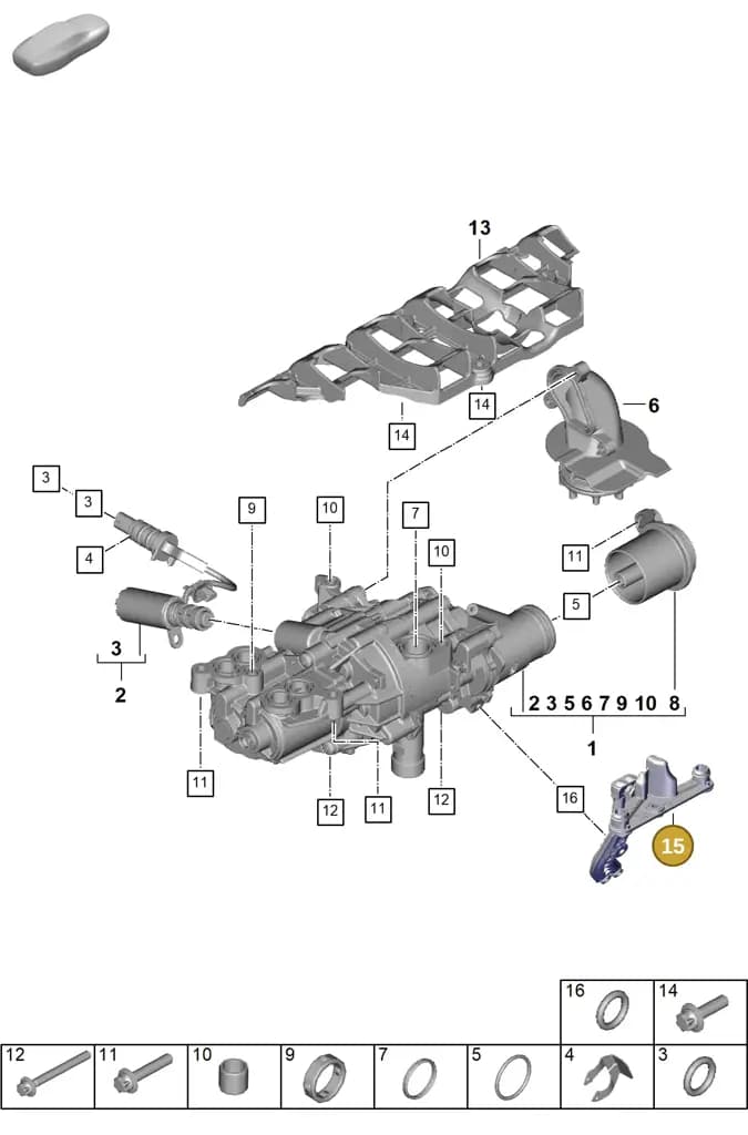 0PD115293 — Porsche 911 (2024-2025) diagram p63104010, position 15