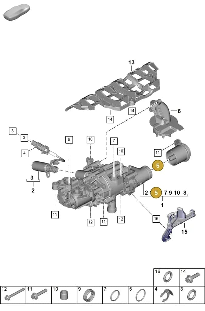 0PD115427 — Porsche 911 (2024-2025) diagram p63104010, position 5