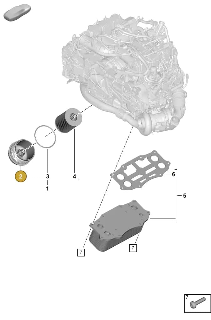 0PD115433 — Porsche 911 (2024-2025) diagram p63104150, position 2