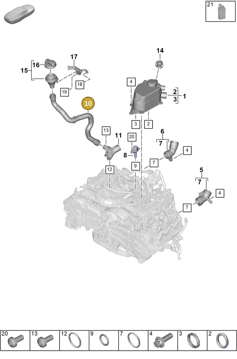 0PD115675 — Porsche 911 (2024-2025) diagram p63104200, position 10
