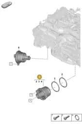0PD121010A Porsche Coolant Pump