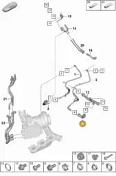 0PD121108 Porsche Coolant Hose