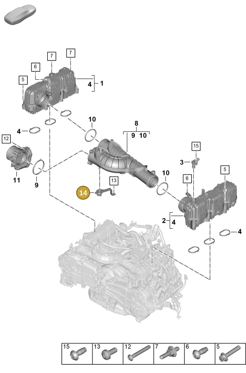 0PD129089 — Porsche 911 (2024-2025) diagram p63107150, position 14