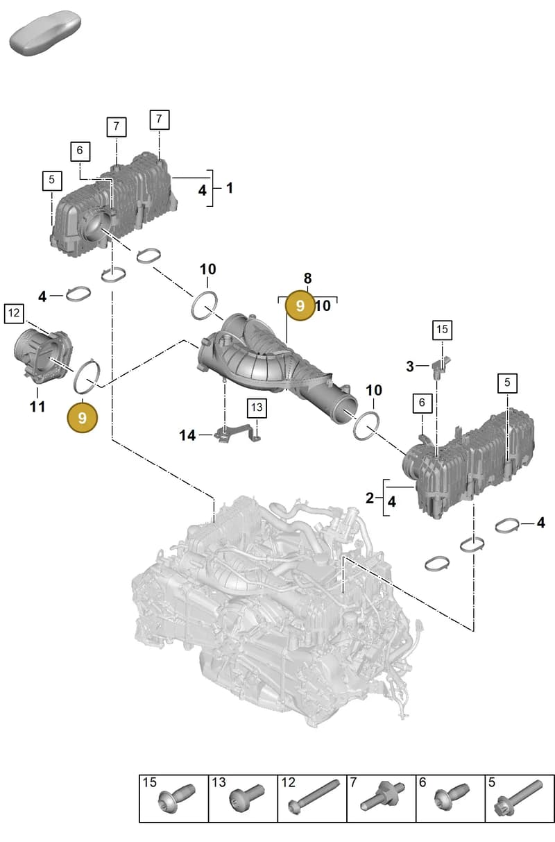 0PD129646A — Porsche 911 (2024-2025) diagram p63107150, position 9