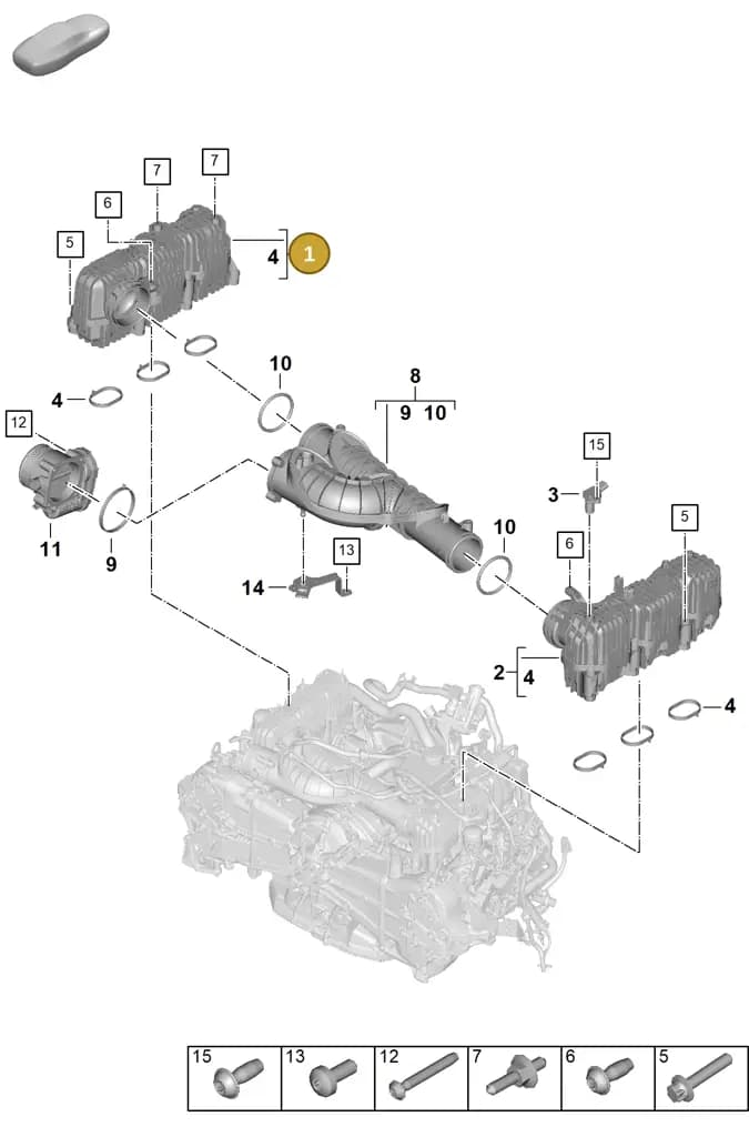 0PD129711D — Porsche 911 (2024-2025) diagram p63107150, position 1