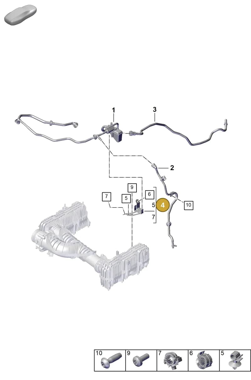 0PD133688 — Porsche 911 (2024-2025) diagram p63107310, position 4