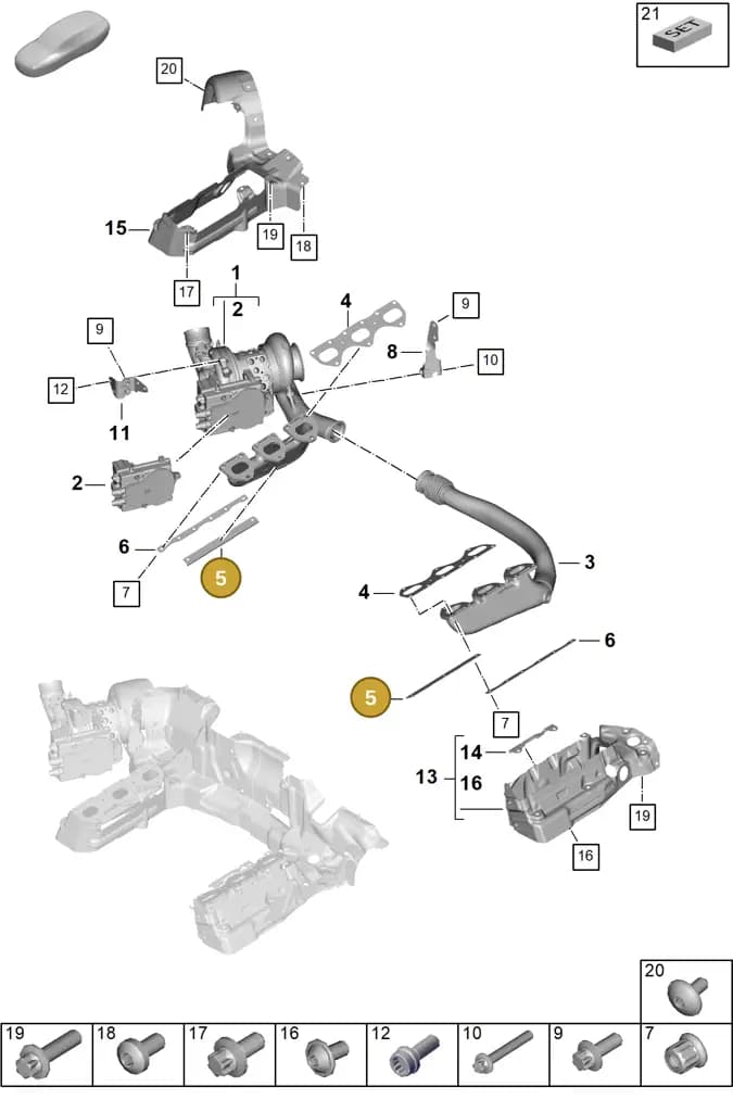 0PD199554 — Porsche 911 (2024-2025) diagram p63202050, position 5