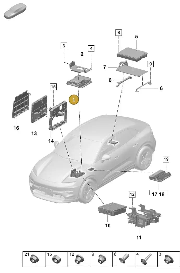 0Z7907181S — Porsche Macan (2024-2024) diagram p61901010, position 1