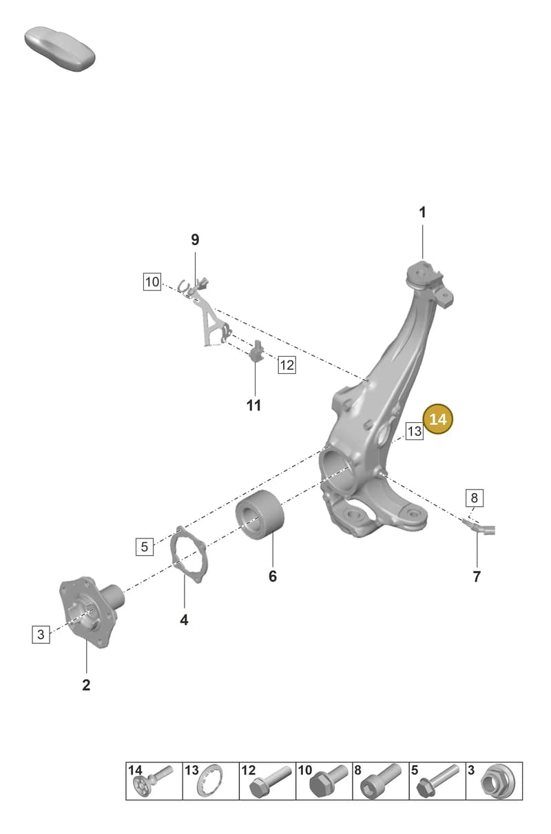 298407313 — Porsche Panamera (2020-2023) diagram p58401020, position 14