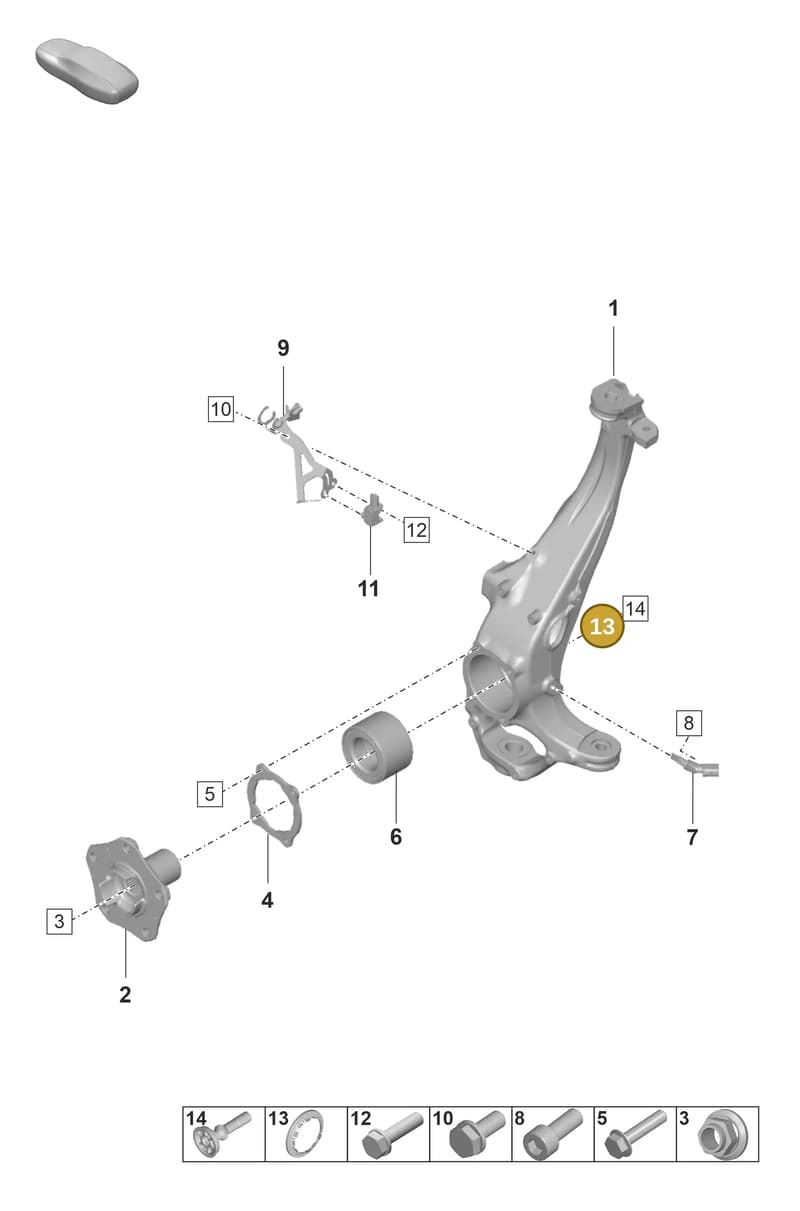 298407475 — Porsche Panamera (2020-2023) diagram p58401020, position 13