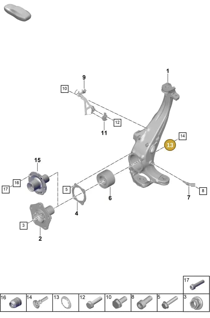 298407475A — Porsche Panamera (2023-2025) diagram p62401020, position 13